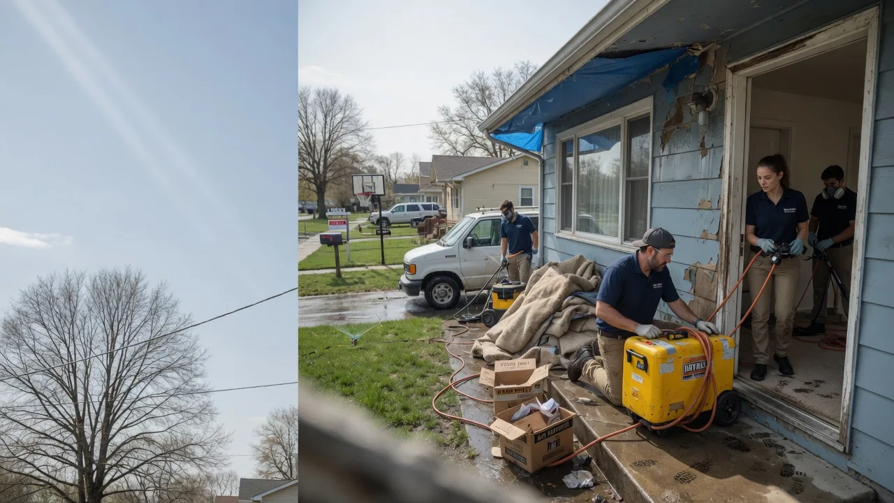 Basement Flood Cleanup in Cortland, IL near me